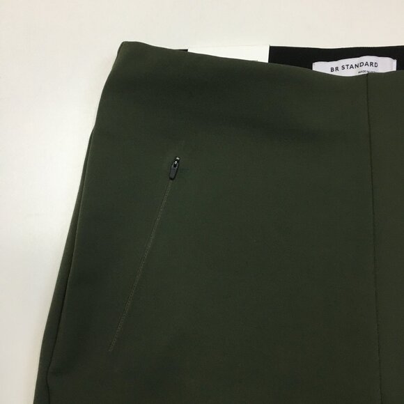 NWT BANANA REPUBLIC Green Skinny Fit High Rise 6 Way Stretch Packable Pant - Picture 5 of 13